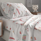 Kids Princess Full 4 Piece Sheet Set - Boys, Girls, Teens, Toddler - Easy Fit Deep Pockets - Breathable, Hotel Quality Bedding Sheets - Machine Washable - Wrinkle Free - Cute, Cozy, Soft - CGK Linens