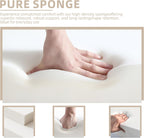 Sectional Couches for Living Room, 5 Seat Sofa Couch with Corduroy Fabric, L-Shaped Cloud Sofa Set with 5 Pillows, No Assembly High-Density Sponge Sofa for Apartment, Black