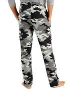 Hanes herre ComfortSoft bomuld trykte loungebukser, 31" skridtlængde, lommer, snøre/elastic talje, sort & grå camo, medium