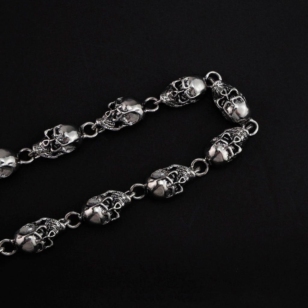 Chaîne de portefeuille Ikacvb Punk lourde avec crâne, chaîne de pantalon pour hommes, chaînes de motard cool, chaînes antivol pour portefeuille, cadeaux pour hommes, accessoires gothiques avec crâne, petits cadeaux pour hommes