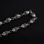 Chaîne de portefeuille Ikacvb Punk lourde avec crâne, chaîne de pantalon pour hommes, chaînes de motard cool, chaînes antivol pour portefeuille, cadeaux pour hommes, accessoires gothiques avec crâne, petits cadeaux pour hommes