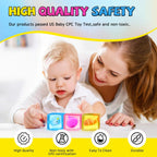 Stress Cube Fidget Toys Adults - Sensory Toys for Kids with Autism Stress Balls for Adults Squishy Toys for Anxiety Squeeze Fidgets for Teens Stress Relief Gifts Easter Basket Stuffers