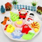 30 Pack Christmas Squishy Toys, Christmas Party Favors Stocking Stuffers Xmas Gifts, Kawaii Mochi Squishies Sensory Squeeze Toys for Kids Girls Boys Toddlers Treasure Box Toys Classroom Prizes