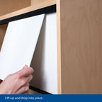 4 Ft. Long Black Plastic Sliding Door Track Set for 1/8" Thick Panels (Pack of 1) by Outwater Plastics