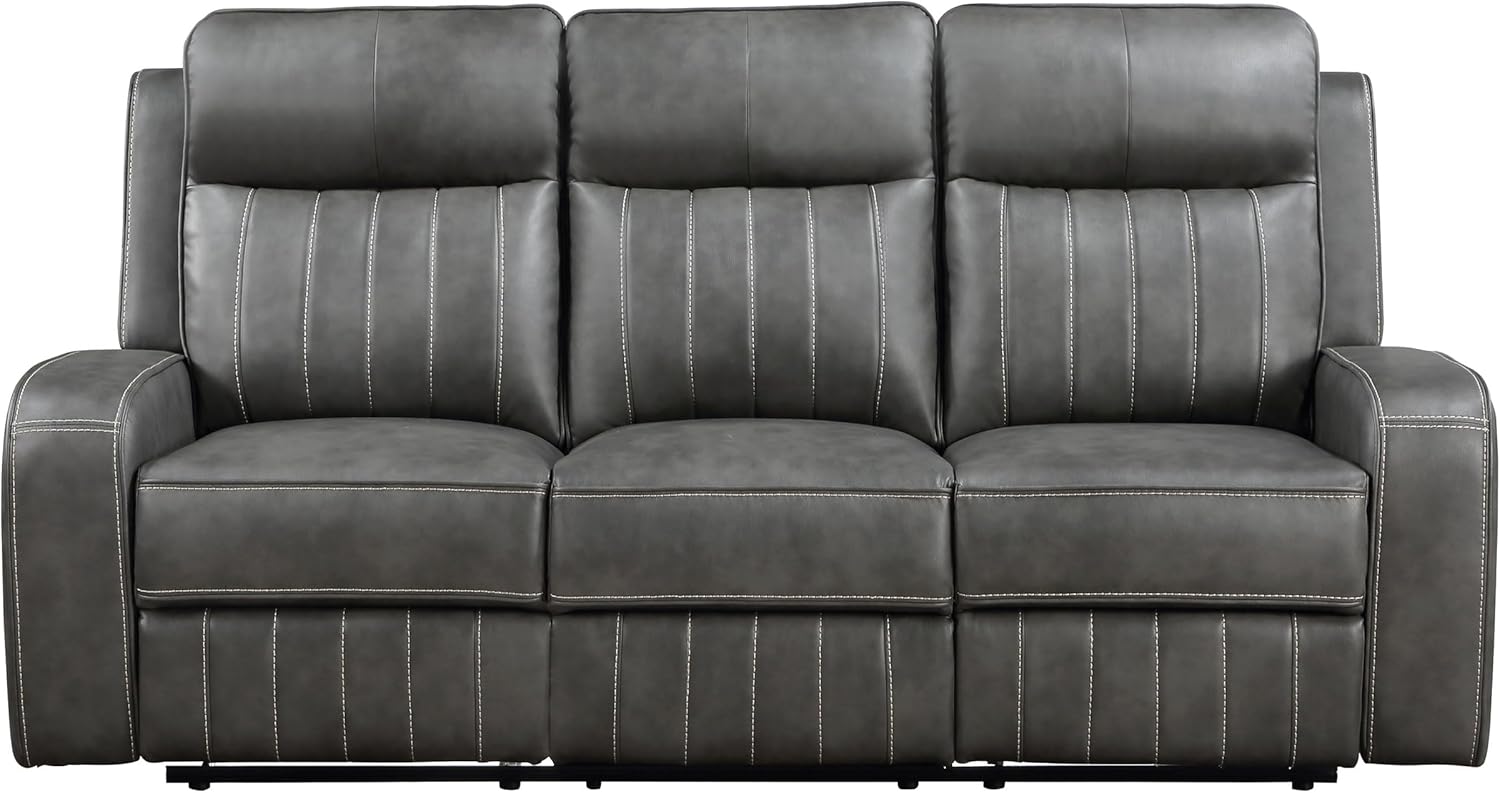 Coaster Home Furnishings Raelynn 2-Piece Upholstered Motion Reclining Sofa Set Grey