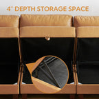 Large Modular Sofa, 248'' Sectional Sofa, Living Room Couch Sets with Storage, 16 Seats Big Couch for House, Office,Villa, Tan