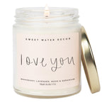 Sweet Water Decor, Best Mom Ever Candle - Sea Salt, Jasmine, Cream, and Wood Scented Soy Wax Candle for Mom - 9oz Clear Jar, 40 Hour Burn Time, Made in the USA