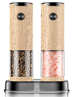 Electric Salt and Pepper Grinder Set Automatic Battery Pepper Mill Shakers Adjustable Coarseness Upgraded Larger Capacity with Led Home and Kitchen Appliances Birthday Gifts for Women Mom