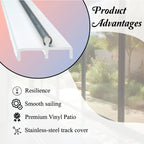 CBW Doors Sliding Doors Double Panel Track (1, 72 Inch)