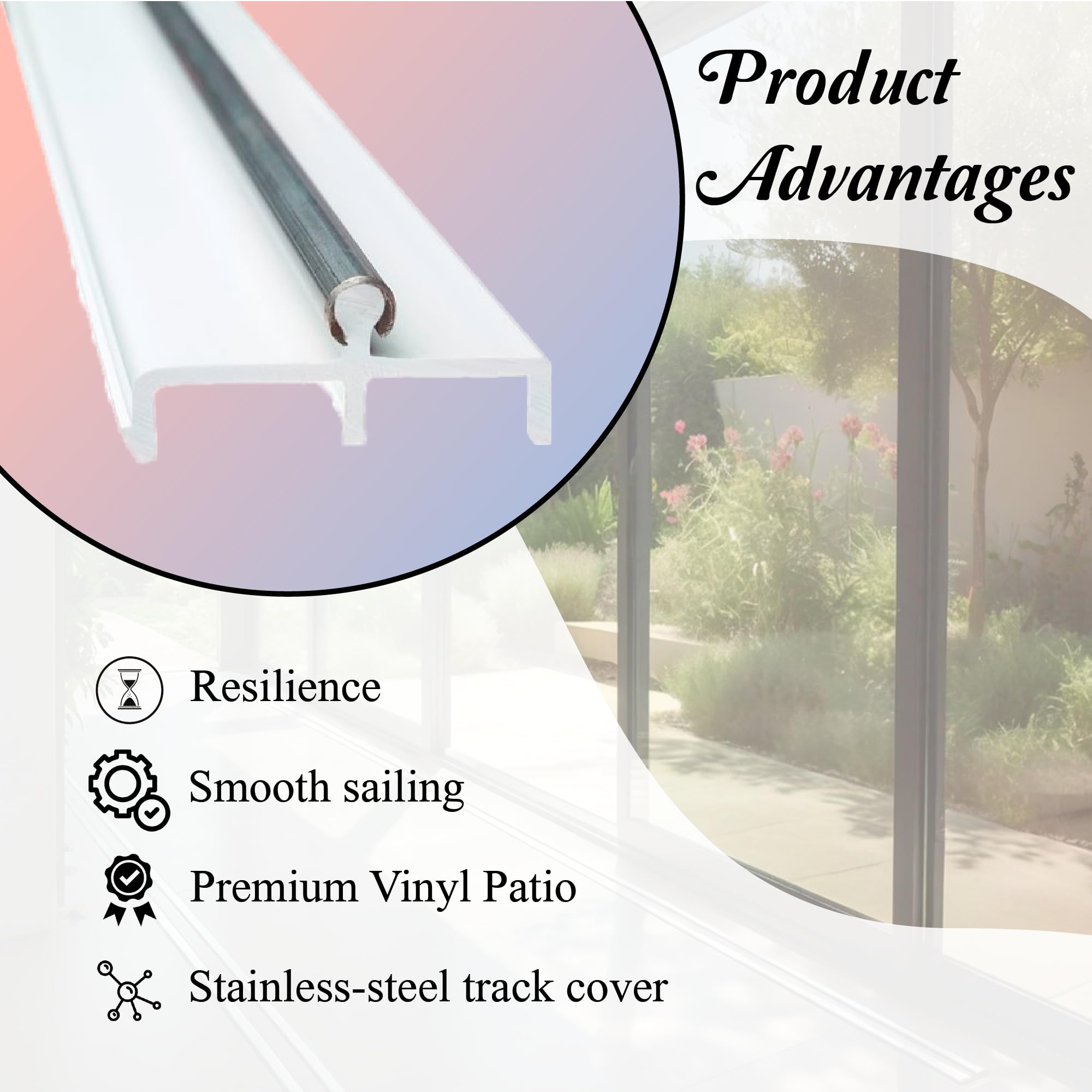 CBW Doors Sliding Doors Double Panel Track (1, 72 Inch)