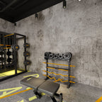 3yecao 48"×354" Extra Wide Big Roll Thick Light Brown Grey Concrete Wallpaper Peel and Stick 3D Industrial Gray Concrete Contact Paper DIY Matte Textured Cement Stickers for Bedroom Bathroom Gym Walls