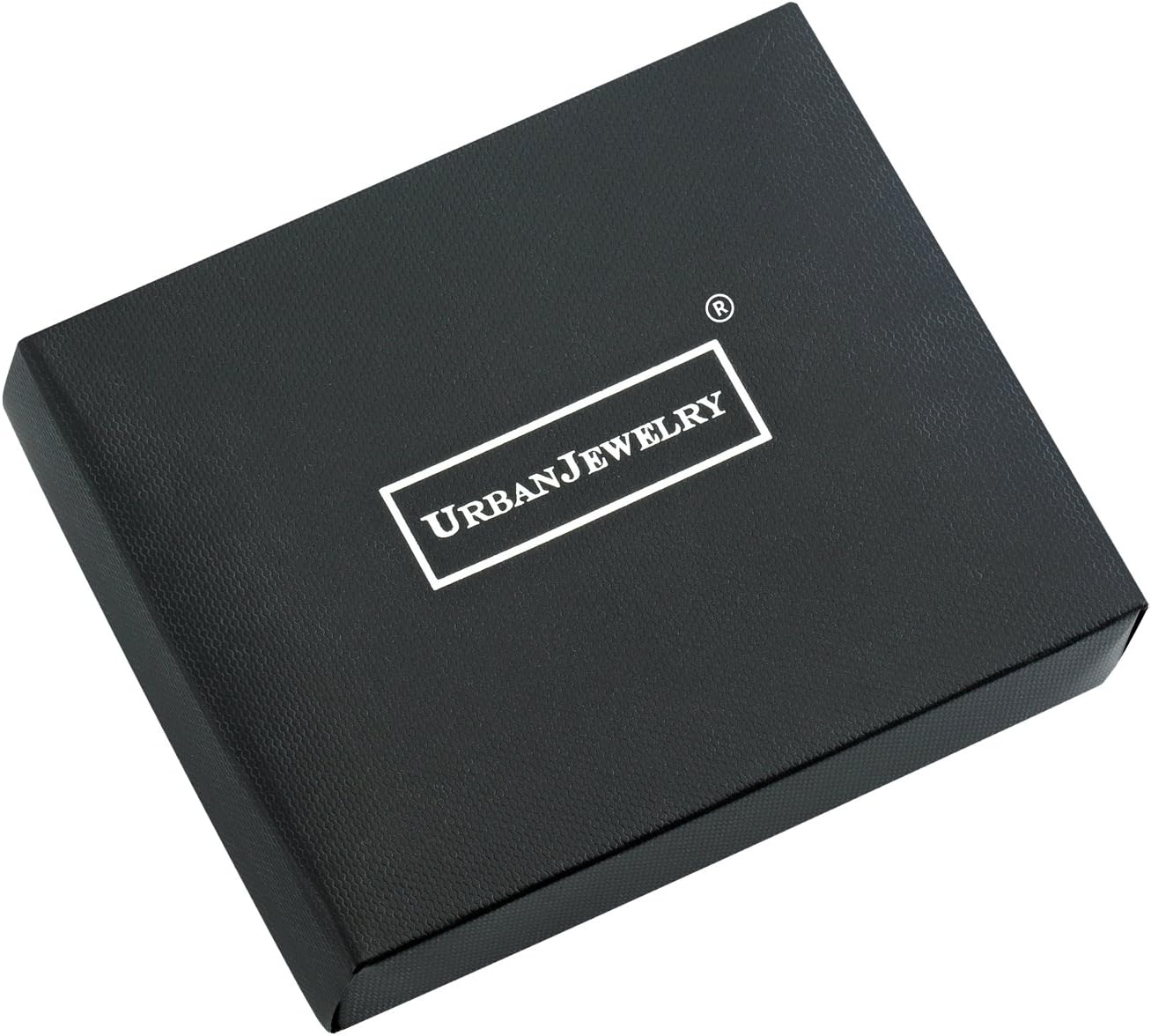 Urban Jewelry Men's Bracelet Stainless Steel Silver 8.5 inch L x 0.25 inch W (With Branded Gift Box)