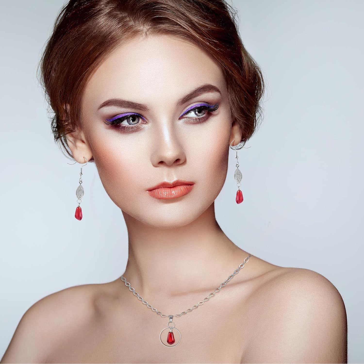 PAGOW 20Pcs Pomegranate Charm for Jewelry Making, Pomegranate Seed Resin Pendants for DIY Necklace Earrings Bracelet Supplies