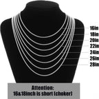 Fiusem Cross Necklace for Men, Silver/Gold/Black Mens Cross Necklaces with 2.5mm Cross Chain and Stainless Steel Cross Pendant, Box Chain 16-24 Inch