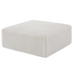 Sectional Cloud Boneless Sofa Couches for Living Room-113'' Beige 3 Seater U-Shaped Modern Lounge Couch-No Assembly Modular Corduroy Convertible Sponge Sleeper Sofas with Chaise for Home House