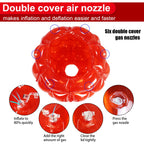 SUNSHINEMALL 2er Pack aufblasbare Stoßkugeln für Kinder Riesiger Zorb-Ball Sumo-Bälle Menschen-Hamsterball Blasenbälle für Erwachsene Ganzkörper-Buddy Outdoor-Spielzeug für Kinder (36" Rot)