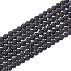 PH PandaHall 470pcs 8mm Lava Beads Natural Black Bead Black Lava Spacer Beads Oil Diffuser Bead Round Rock Stone Volcanic Rock Chakra Stone for Earrings Necklaces Bracelet Jewelry Making