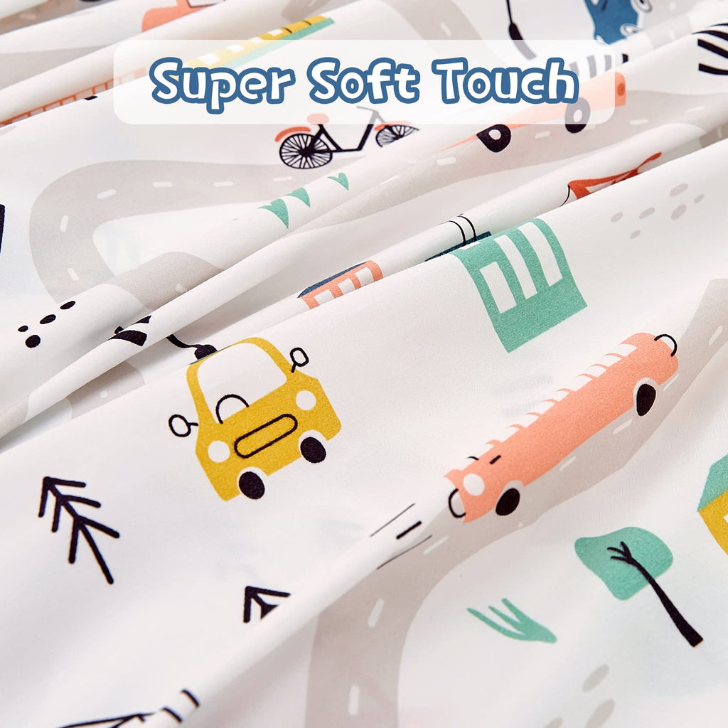 ست ملحفه کودکان یونیکورن صورتی JSD، سایز تویین، ۳ تکه، ملحفه‌های رختخواب میکروفایبر چاپ شده با طرح رنگین کمان برای دختران، جیب عمیق