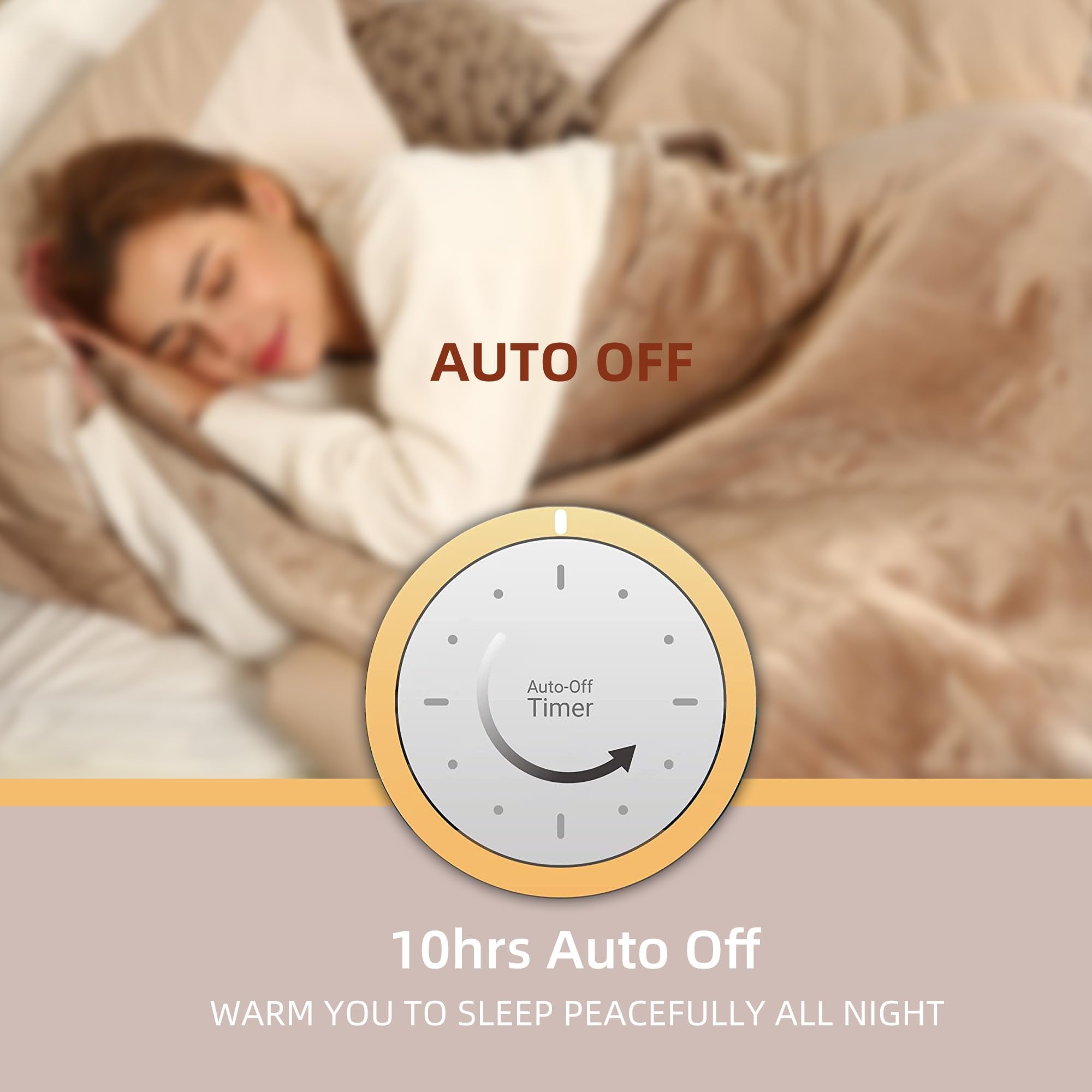 Coperta Elettrica Riscaldata Plaid con 5 Livelli di Riscaldamento e Spegnimento Automatico dopo 4 Ore, Plaid Riscaldato 50"x60" con Certificazione ETL e FCC per Casa e Ufficio, Lavabile in Lavatrice, Grigio Scuro