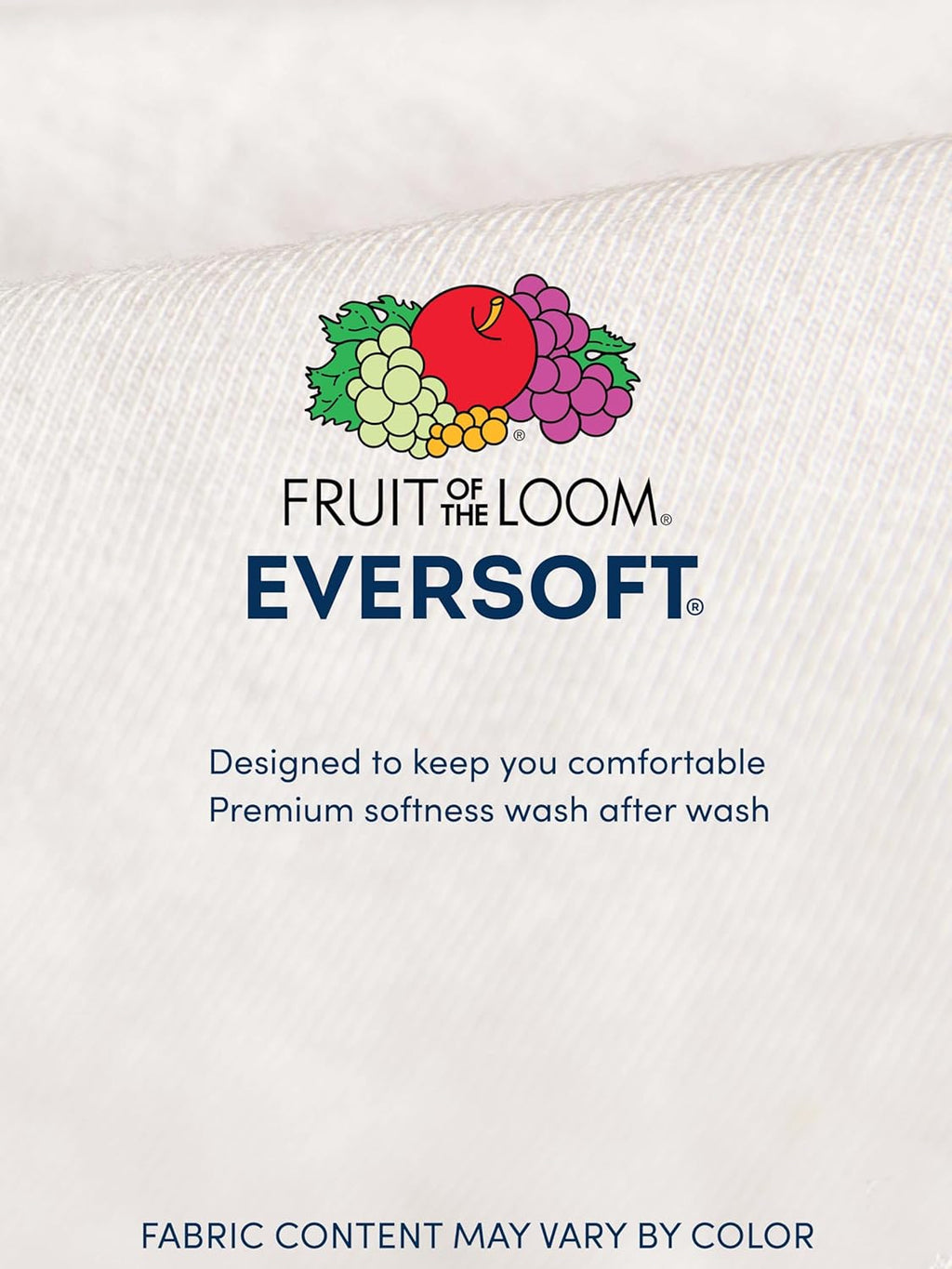 Fruit of the Loom Men's Crew Tee Undershirts, Moisture Wicking & Tag Free, Also Available in Big & Tall