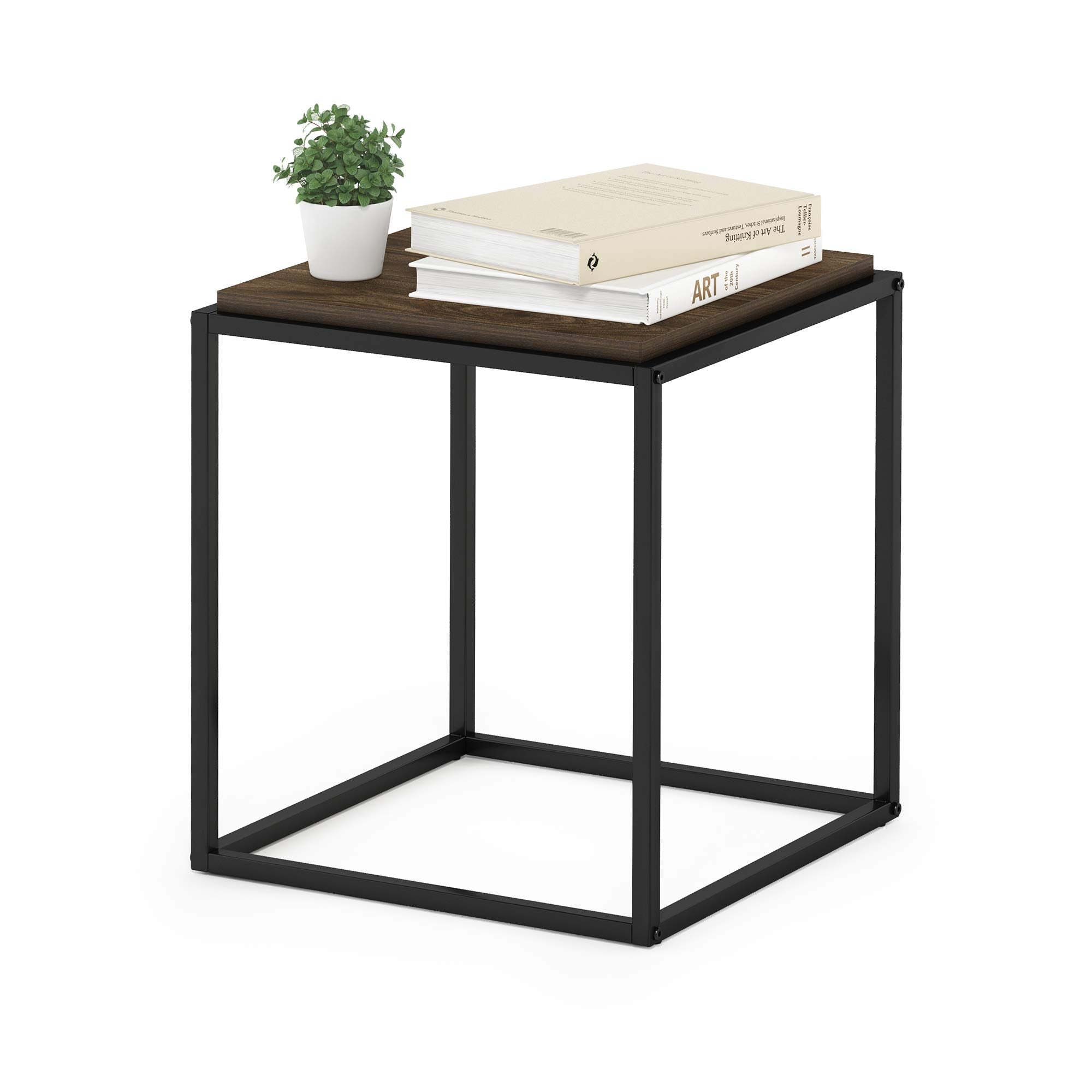 Furinno Camus Modern Living Room Coffee Table with 2 End Tables Set, French Oak Grey