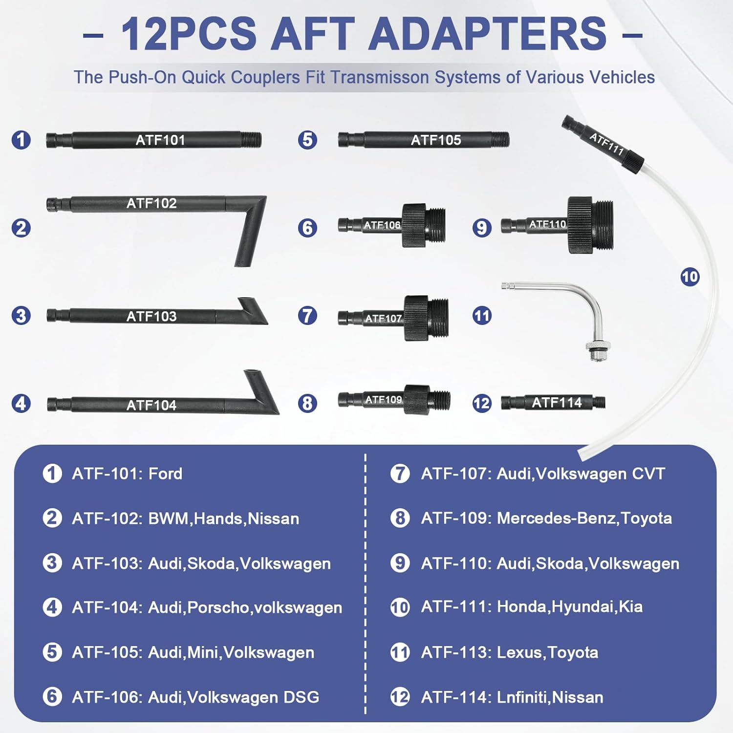 Transmission Fluid Transfer Pump,3L Manual Refill System Dispenser with Pressure Gauge,Automotive Transmission Dispenser Pump Tool Set Oil with 12pc ATF Adapters