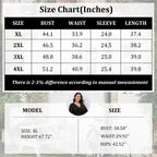 SCOMCHIC Women's Plus Size Long Sleeve Wrap V Neck Tie Waist A Line Mini Dress White