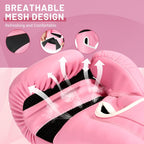 FIVING Pro Style Boxing Gloves for Women, PU Leather, Training Muay Thai,Sparring,Fighting Kickboxing,Adult Heavy Punching Bag Gloves Mitts Focus Pad Workout for Ladies