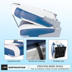 NORTHCAPTAIN S1 Deluxe A Pair of Marine High Back Folding Fishing Boat Seat,Stainless Steel Screws Included