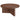 Henn&Hart 36" Fluted Round Wood Pedestal Low-Profile Coffee Table for Living Room, Family Room, or Office, Alder Brown