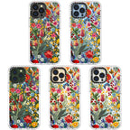 MOSNOVO Case for iPhone 13 Pro Max, [Buffertech 6.6ft Military-Grade Drop Protection] [Anti Peel Off Tech] Clear TPU Bumper Phone Case Cover Design - in The Garden