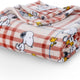 Snoopy and Woodstock Wood Holiday Plaid Medium Tan