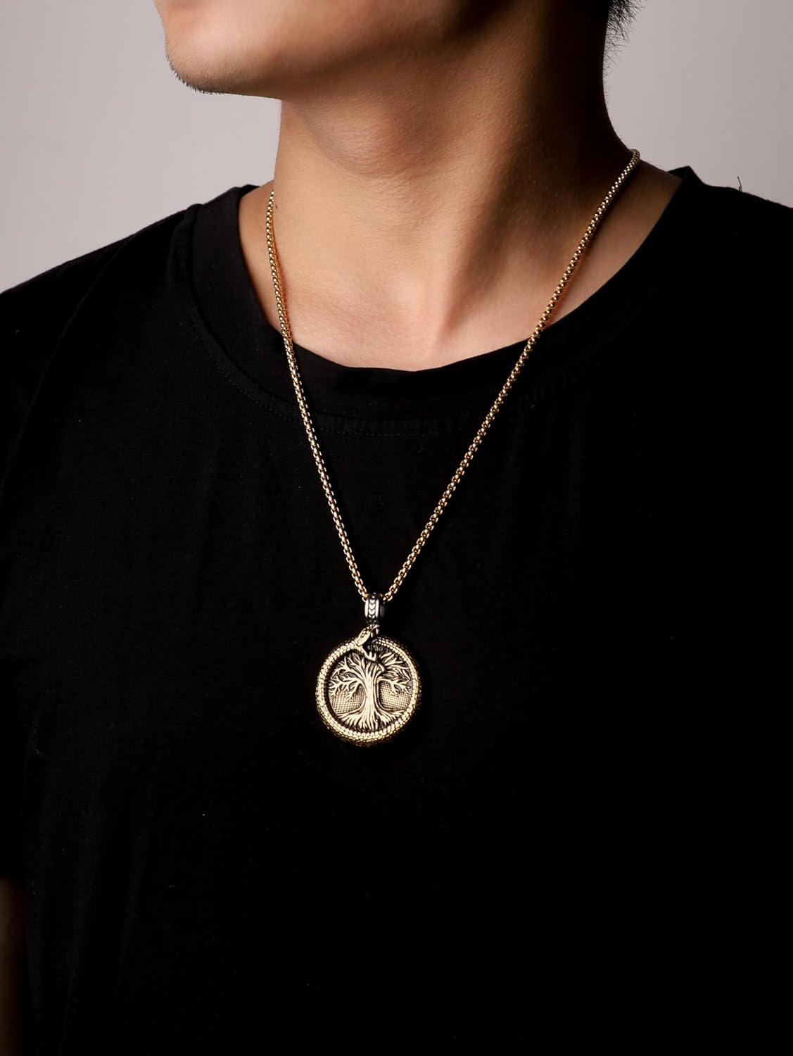 HAQUIL Viking Celtic Wiccan Tree of Life Pendant Necklace, Tree of Life Jewelry Gifts for Men and Women