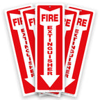 iSYFIX Fire Extinguisher Signs – 3 Pack 4x12 Inch – 40 mil Thick Polystyrene Plastic, Laminated for Ultimate UV, Weather, Scratch, Water & Fade Resistance, Indoor & Outdoor