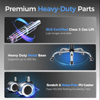 GTRACING Big and Tall Gaming Chair 400lbs Heavy Duty Office Chair with Foot Rest & Ergonomic Pocket Spring Lumbar Support, High Back 3D Saddle Shaped Cushion for Back Pain Relief, Matte-Black