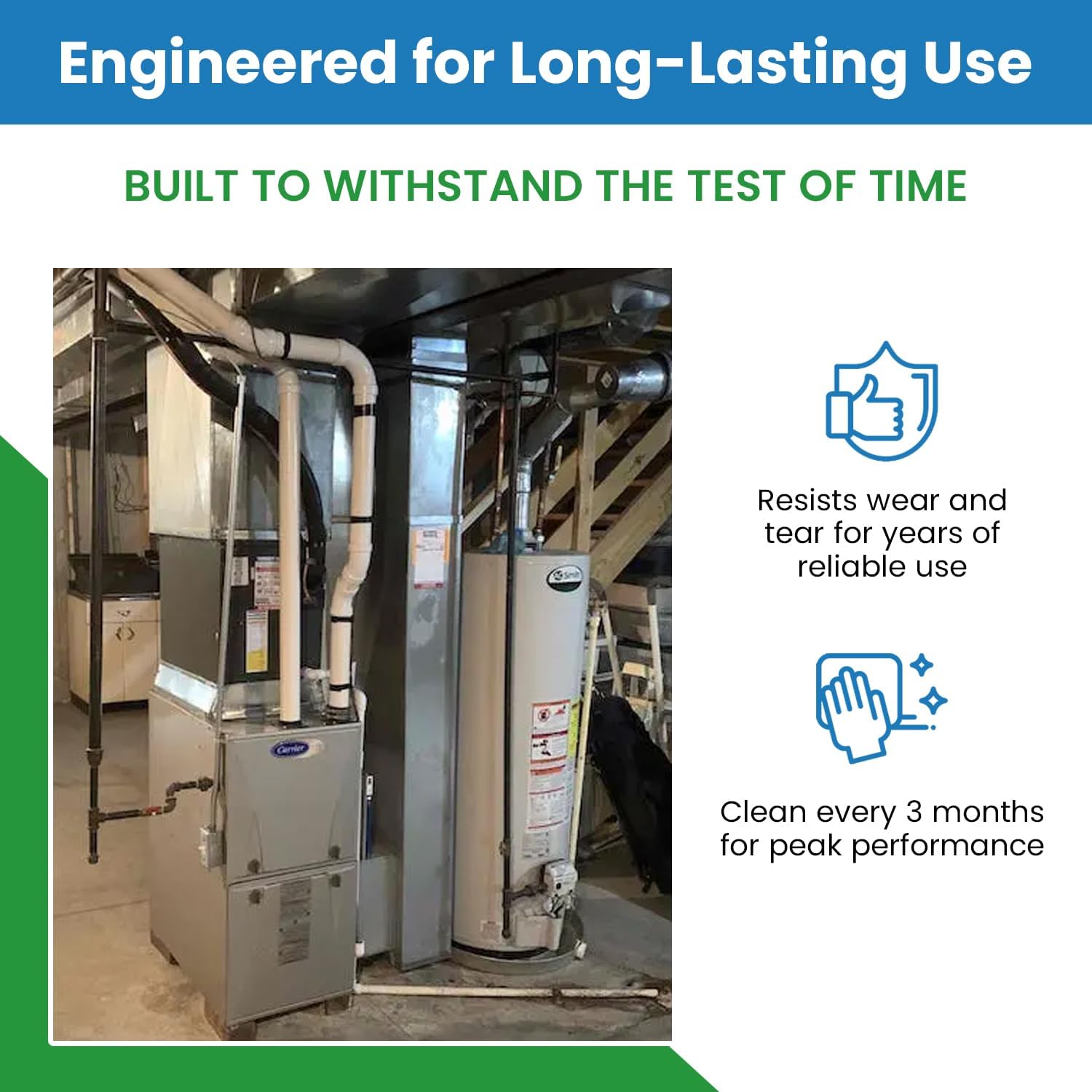 Filter Everything Reusable Air Filter 16x19x0.12, Part Number 917763 Nordyne Replacement, Aluminum HVAC & Furnace Washable Air Filter, Durable & Reusable Premium Replacement Set, 2 Pack