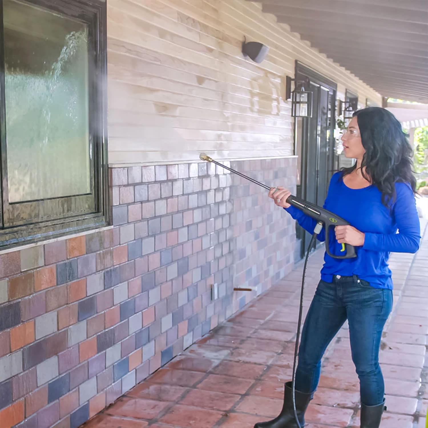 Sun Joe Electric Pressure Power Washer, 2030 PSI (PWMA Certified), 1.2 GPM, Dual Soap Tanks, (35-FT GFCI Water-Safe, Power Cord), SPX3000