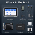 TOPDON Bidirectional Scan Tool, 2024 New ArtiDiag900 Lite Automotive Diagnostic Tool for Full System, Scanner for Car with Active Test, 8 Reset, Wireless OBD2 Scanner Diagnostic Tool for All Vehicles