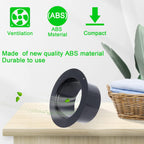 Duct Connector Flange 4 inch by Wadoy, 4 Pack ABS Quality Air Conditioner Exhaust Hose Flange Wall Mount for Heating Cooling Ventilation HVAC System Dryer Vent Wall Plate