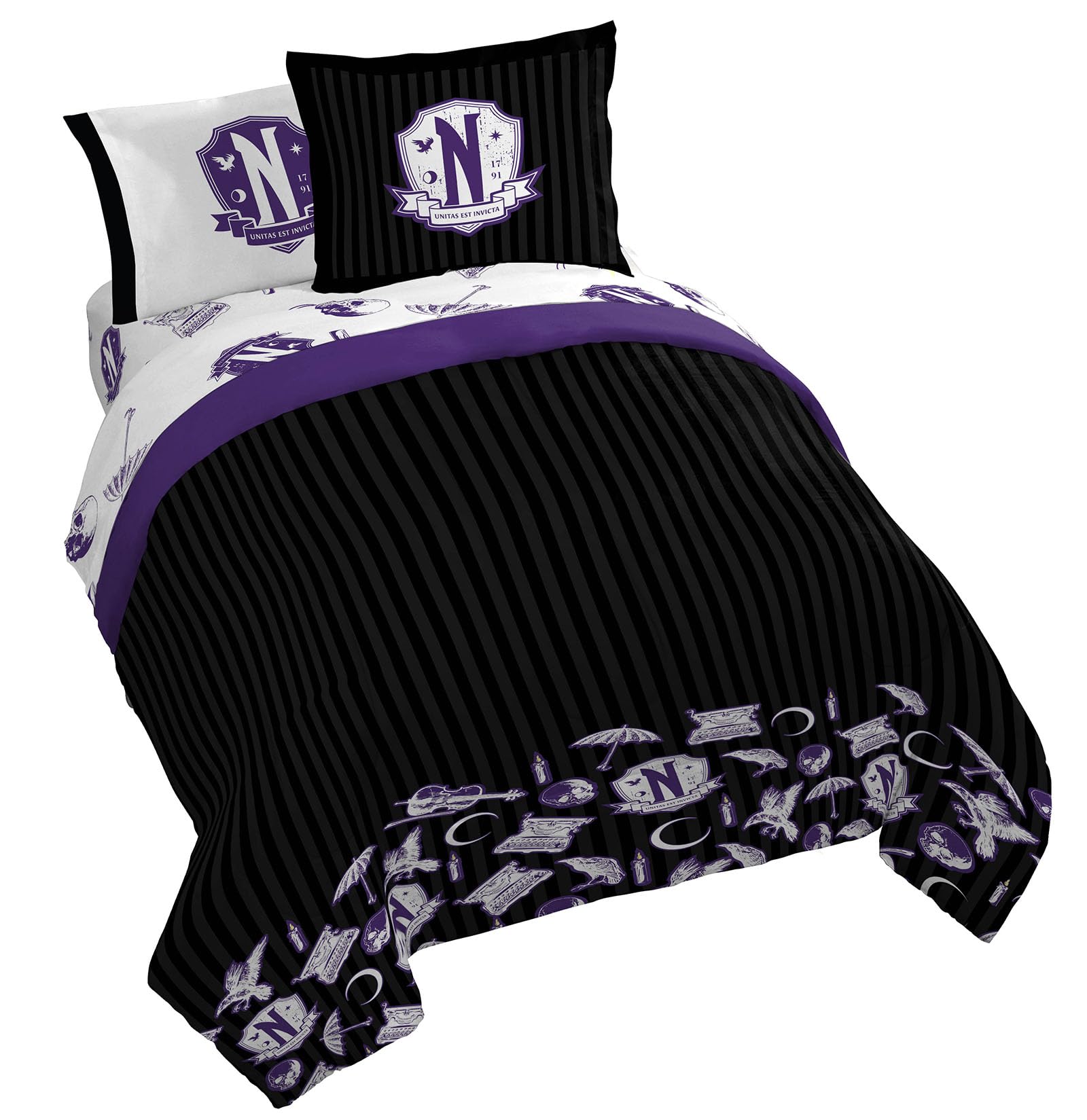 Jay Franco Disney Lilo & Stitch Paradise Dream 5 Piece Twin Bed Set - Includes Reversible Comforter & Sheet Set Bedding - Super Soft Fade Resistant Microfiber (Official Disney Product)