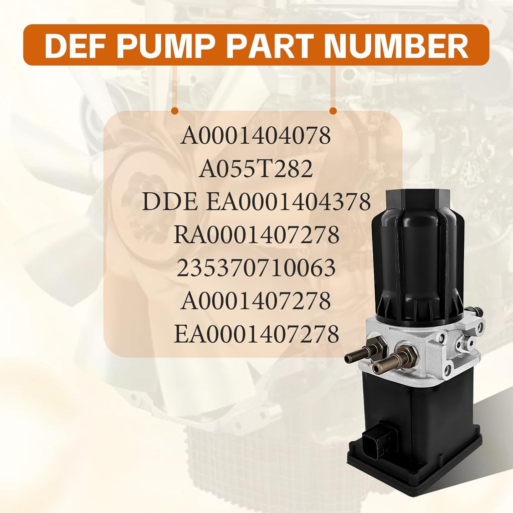 DEF Pump Diesel Emission Fluid Pump Compatible with Detroit DD15 A0001407278 A055T282 DDE EA0001404378 RA0001407278