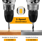 Power Drill Cordless: DEKO PRO Cordless Drill 20V Electric Power Drills Set Tool Drills Cord-less Set with Battery and Charger