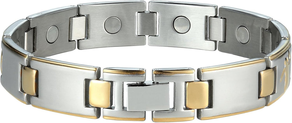 Urban Jewelry Men's Link Bangle Titanium Bracelet, Unique Design Bracelets, Matches any Attire Perfect for a Gift
