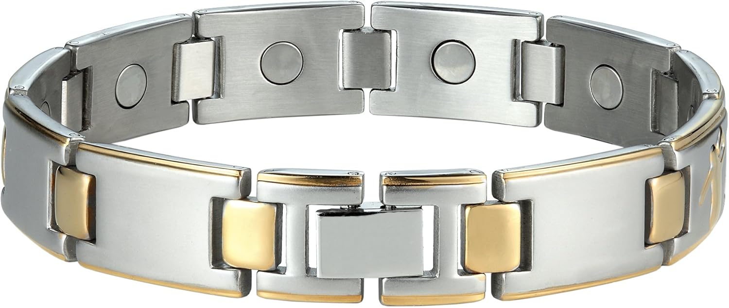 Urban Jewelry Men's Link Bangle Titanium Bracelet, Unique Design Bracelets, Matches any Attire Perfect for a Gift
