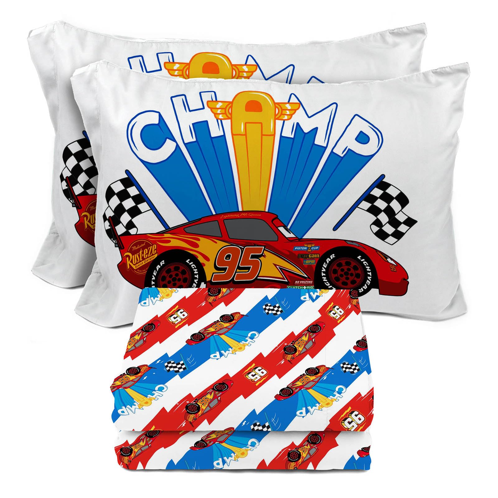 Sunny Side Up Minecraft Creeper & Animals Twin Sheet Set - 3 Piece Kids Bedding Set Includes Pillow Cover - Super Soft Microfiber Sheets