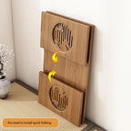 Japanese Folding Coffee Table Foldable Floor Table Bamboo Low Table Tables No Assembly Unique Portable for Sitting on The Floor Tea Room Tatami Dining 31.5 Inch