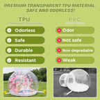 FINCOME Inflatable Bubble House 10FT for Kids Adults, Large TPU Balloon House with Double Air Blowers 100 Balloons, Bubble Balloon House for Party Wedding Birthday Holiday Outdoor Commercial Event