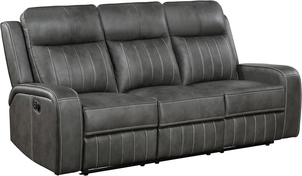 Coaster Home Furnishings Raelynn 2-Piece Upholstered Motion Reclining Sofa Set Grey