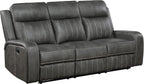 Coaster Home Furnishings Raelynn 2-Piece Upholstered Motion Reclining Sofa Set Grey