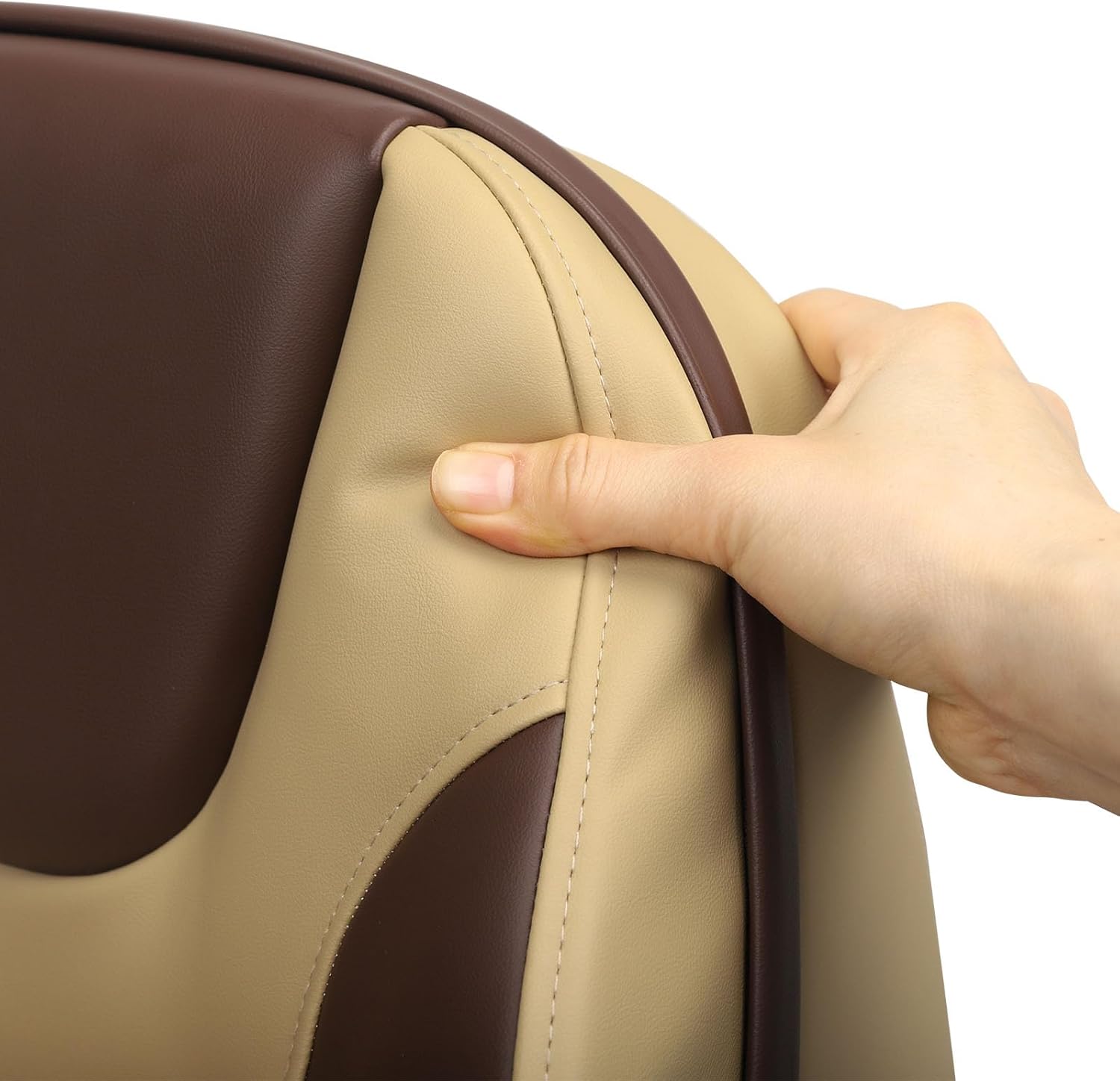 Lean Pro Casting Fishing Boat Seat High Back Bass Boat Seat, Brown/Khaki